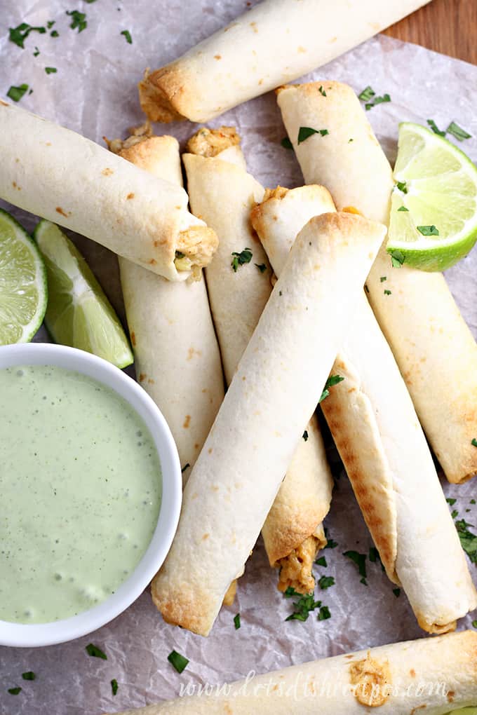 Ranch Chicken Taquitos