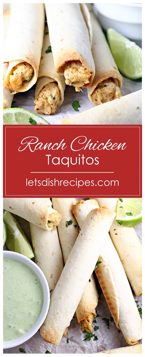 Ranch Chicken Taquitos