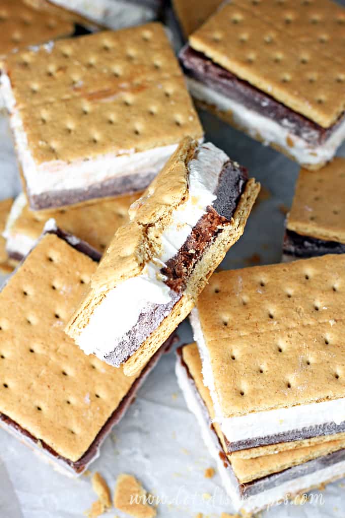 Frozen S'mores Bars