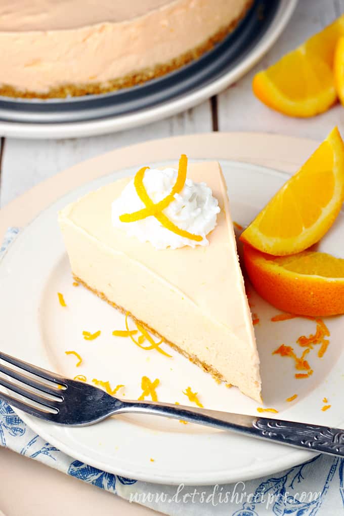 No-Bake Orange Creamsicle Cheesecake