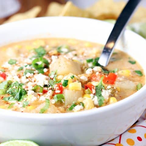 Slow Cooker Mexican Street Corn Soup feature