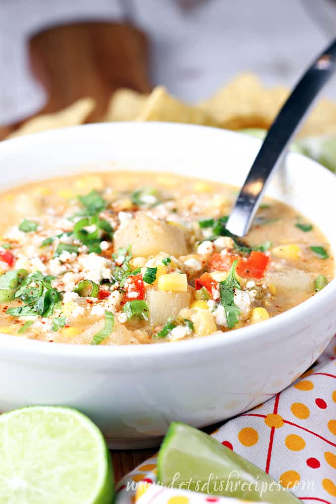 Slow Cooker Mexican Street Corn Soup