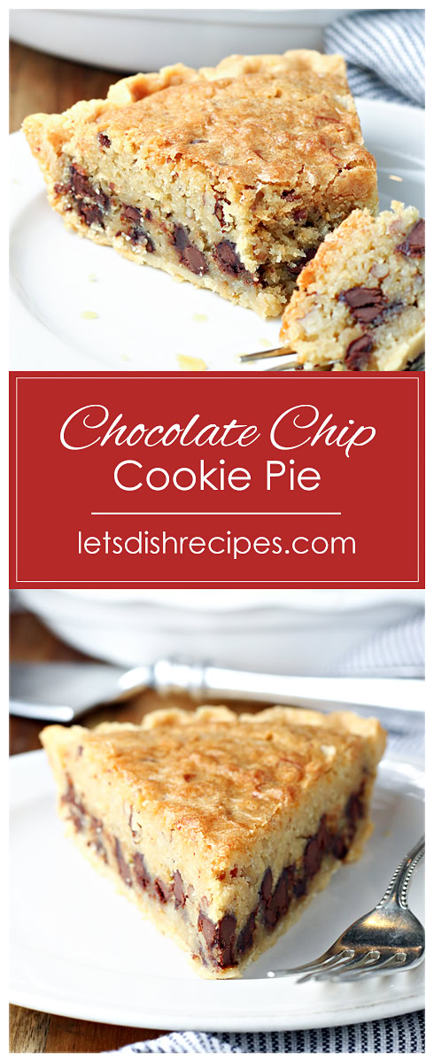 Chocolate Chip Cookie Pie