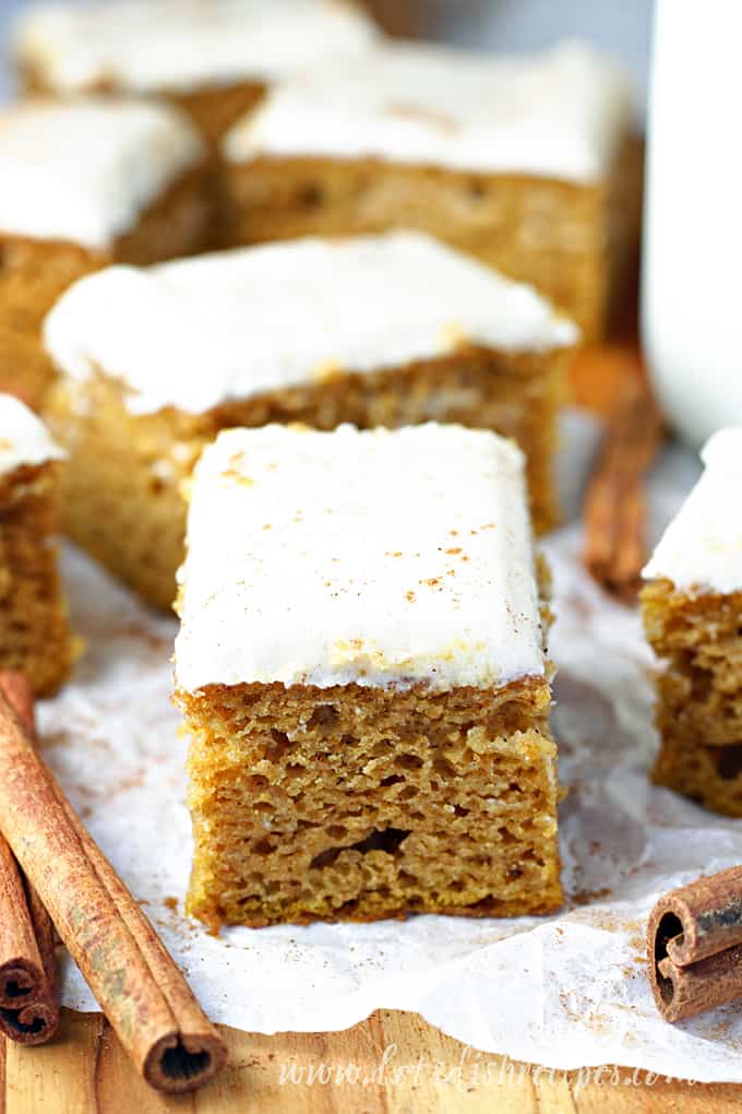 Pumpkin Bars with Cream Cheese Frosting