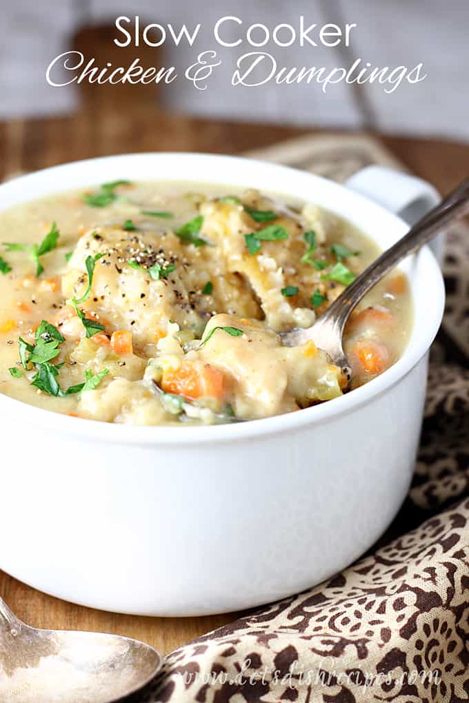 Slow Cooker Chicken and Dumplings