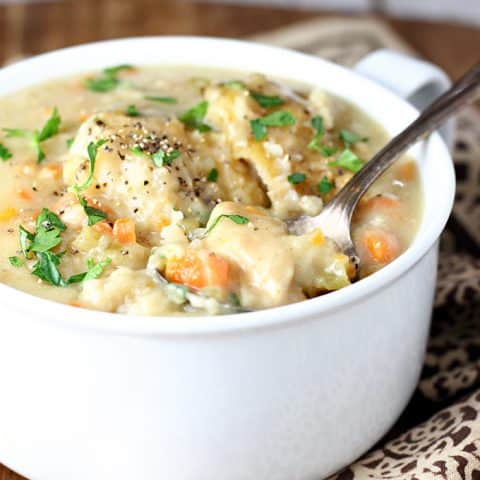 Slow Cooker Chicken and Dumplings feature