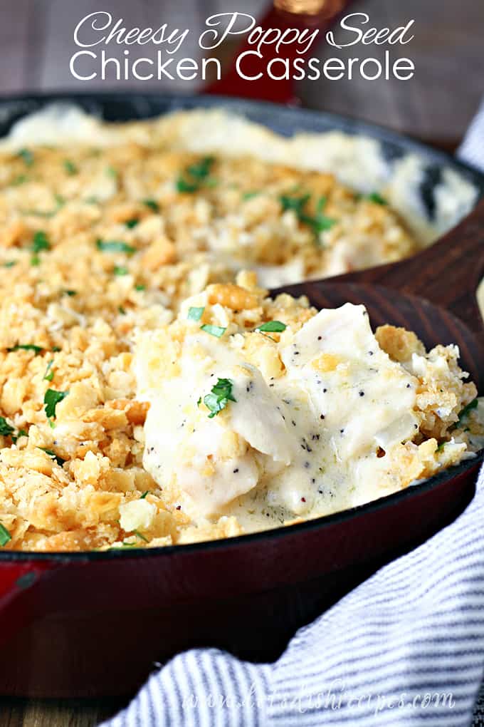 Cheesy Poppy Seed Chicken Casserole