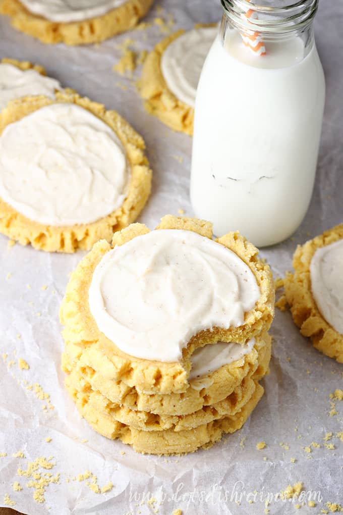 Frosted Pumpkin Sugar Cookies