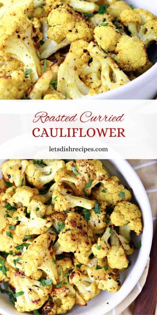 Roasted Curried Cauliflower 