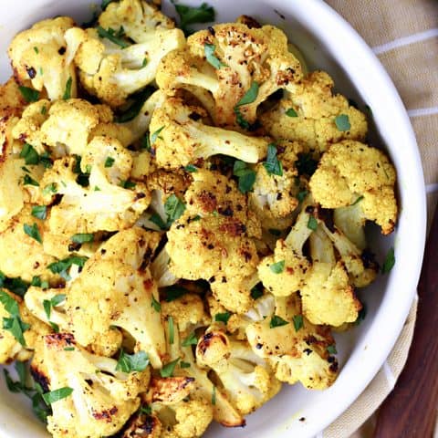 Roasted Curried Cauliflower feature