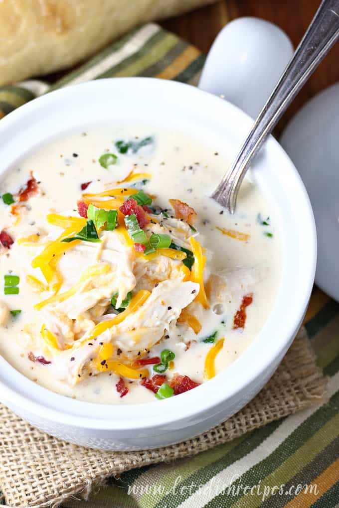 Slow Cooker Chicken Bacon Ranch Soup