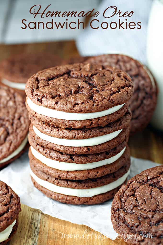 Homemade Oreo Sandwich Cookies