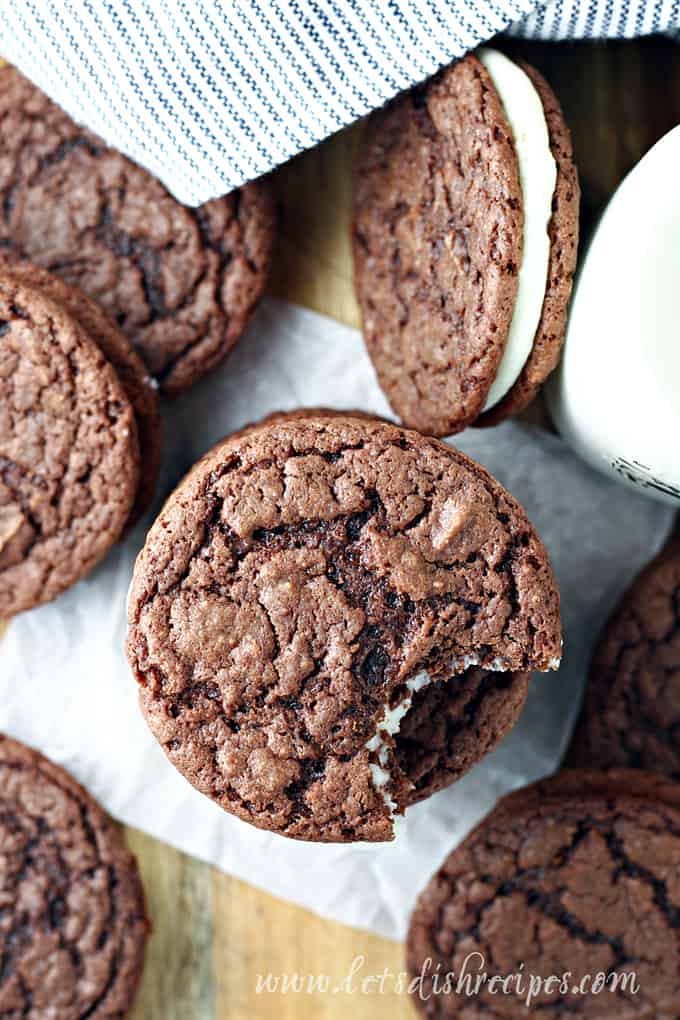 Homemade Oreo Sandwich Cookies