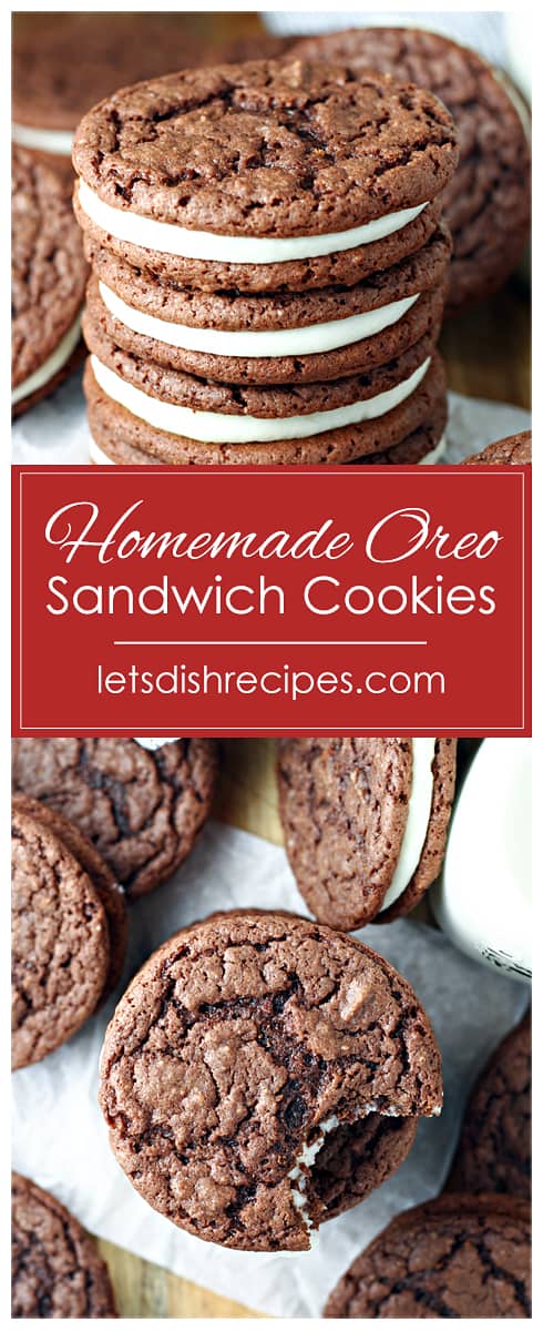 Homemade Oreo Sandwich Cookies