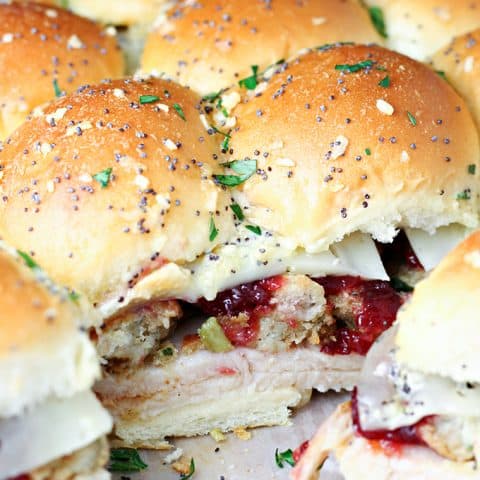 Leftover Thanksgiving Turkey Sliders feature