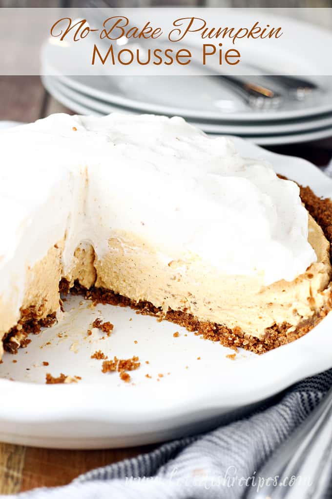 No-Bake Pumpkin Mousse Pie