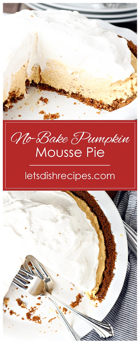 No-Bake Pumpkin Mousse Pie