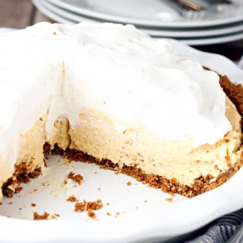 No Bake Pumpkin Mousse Pie feature