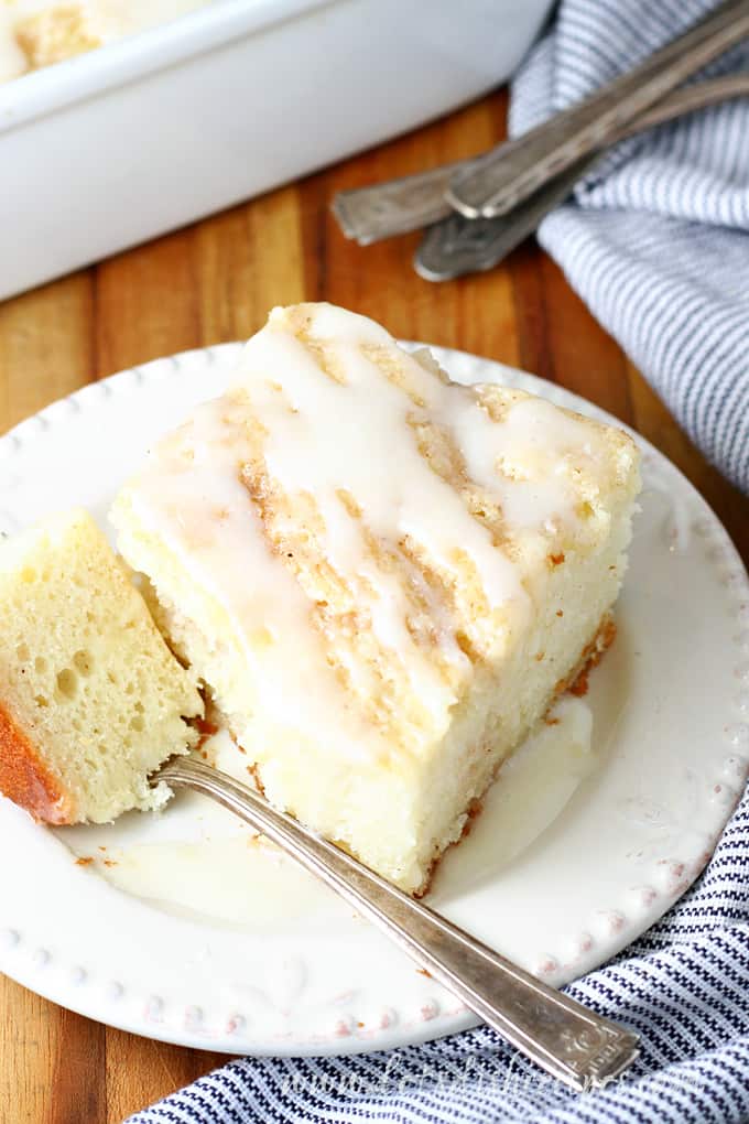 Overnight Eggnog Coffee Cake