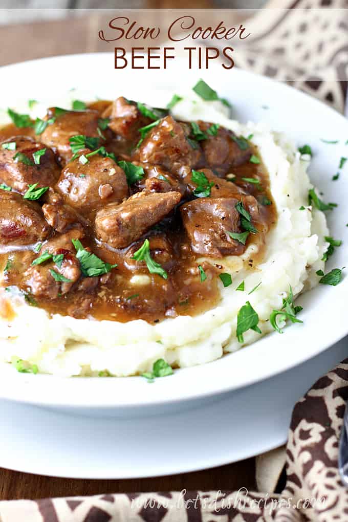 Slow Cooker Beef Tips with Gravy