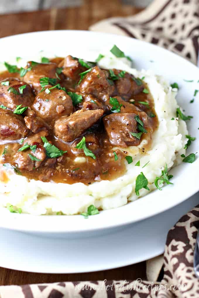 Slow Cooker Beef Tips with Gravy