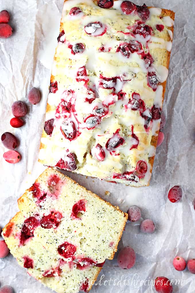 Cranberry Lemon Poppyseed Bread