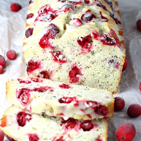 Cranberry Lemon Poppyseed Bread feature