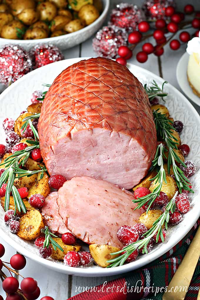 Slow Cooker Cranberry Cola Glazed Ham