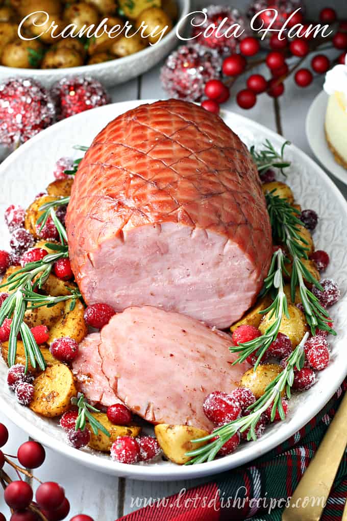 Slow Cooker Cranberry Cola Glazed Ham