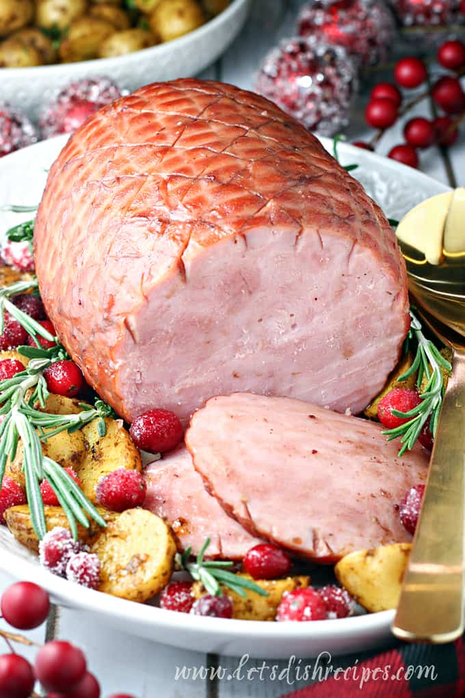 Slow Cooker Cranberry Cola Glazed Ham