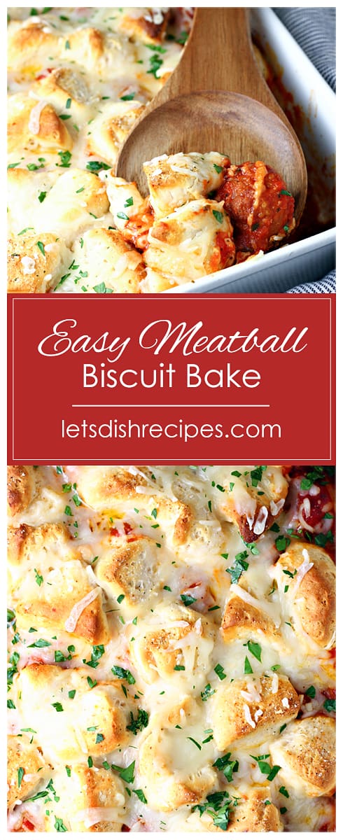 Easy Meatball Biscuit Bake