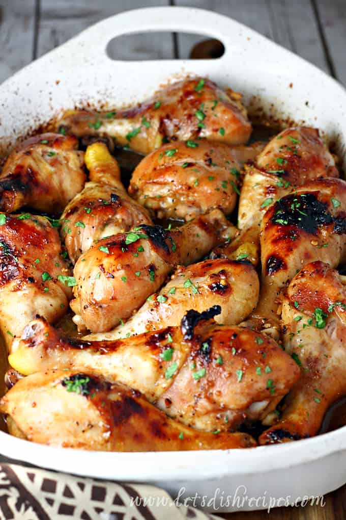 Honey Soy Baked Chicken Drumsticks