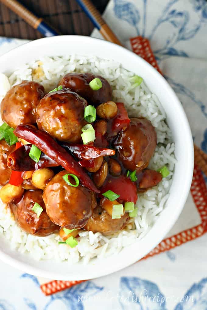 Kung Pao Meatballs