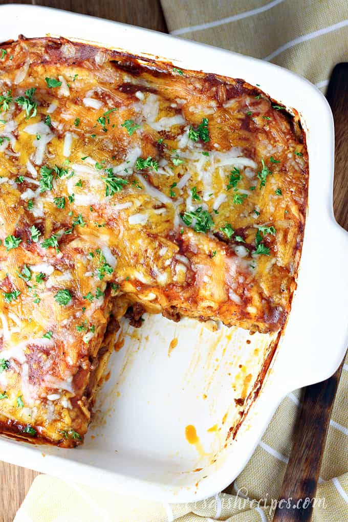 Beef Enchilada Casserole