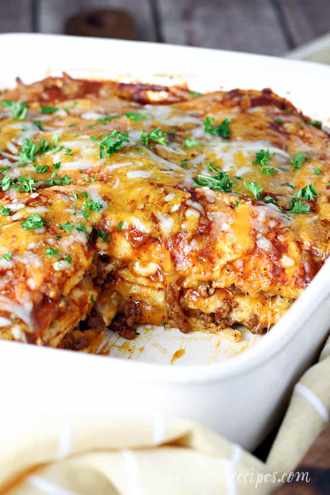 Beef Enchilada Casserole