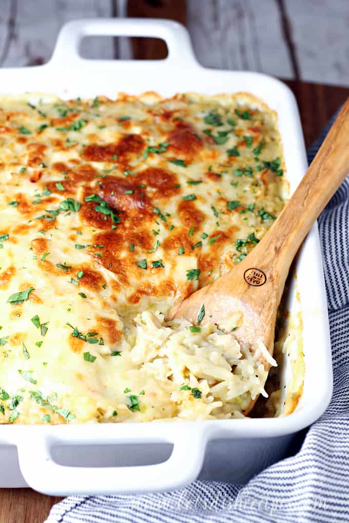 Cheesy Green Chili Chicken and Rice Casserole