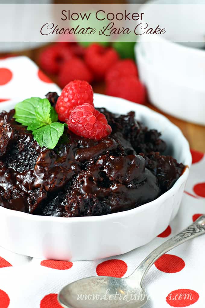 Easy Slow Cooker Chocolate Lava Cake