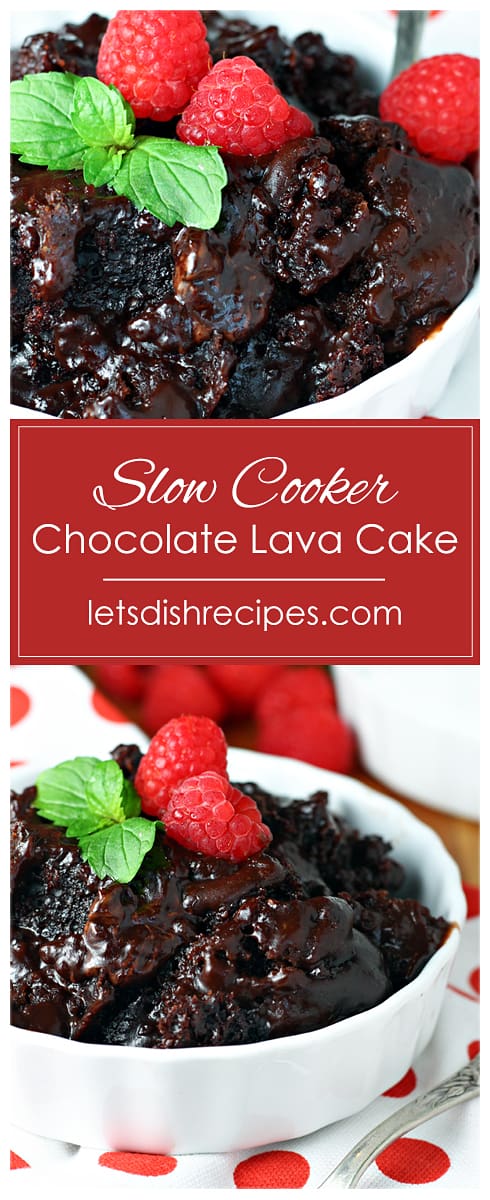 Easy Slow Cooker Chocolate Lava Cake