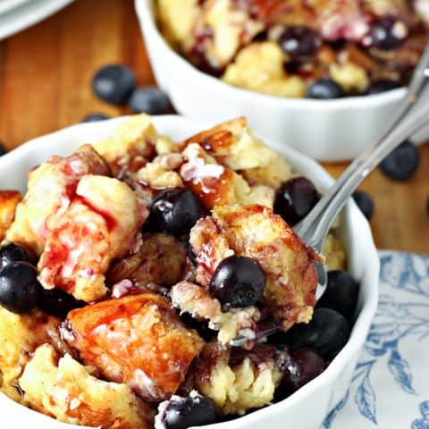 Overnight Slow Cooker Blueberry French Toast feature