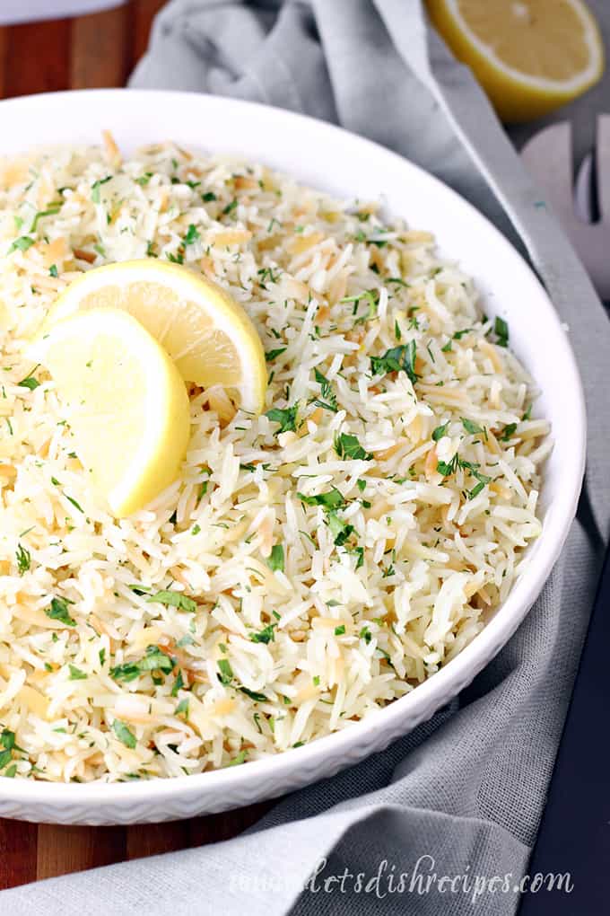 Greek Lemon Rice Pilaf