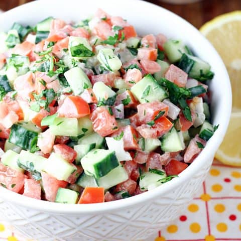 Simple Israeli Salad feature