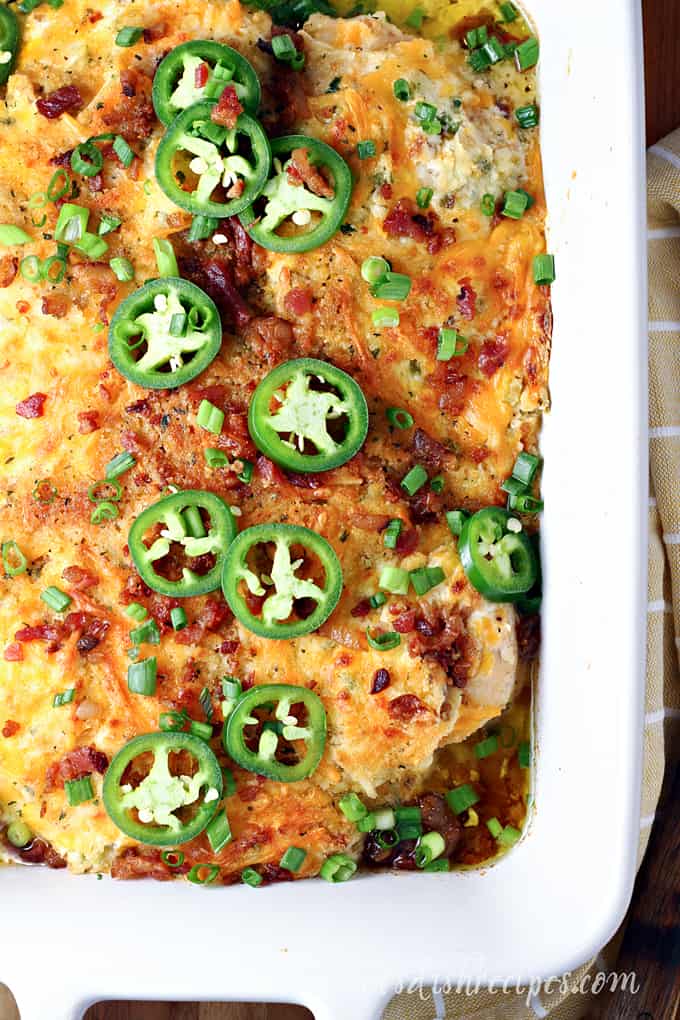 Jalapeno Popper Chicken Bake