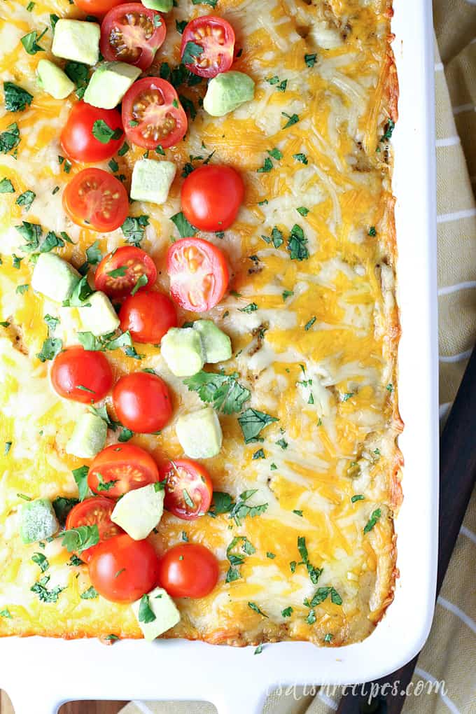 Easy Chicken Enchilada Bake