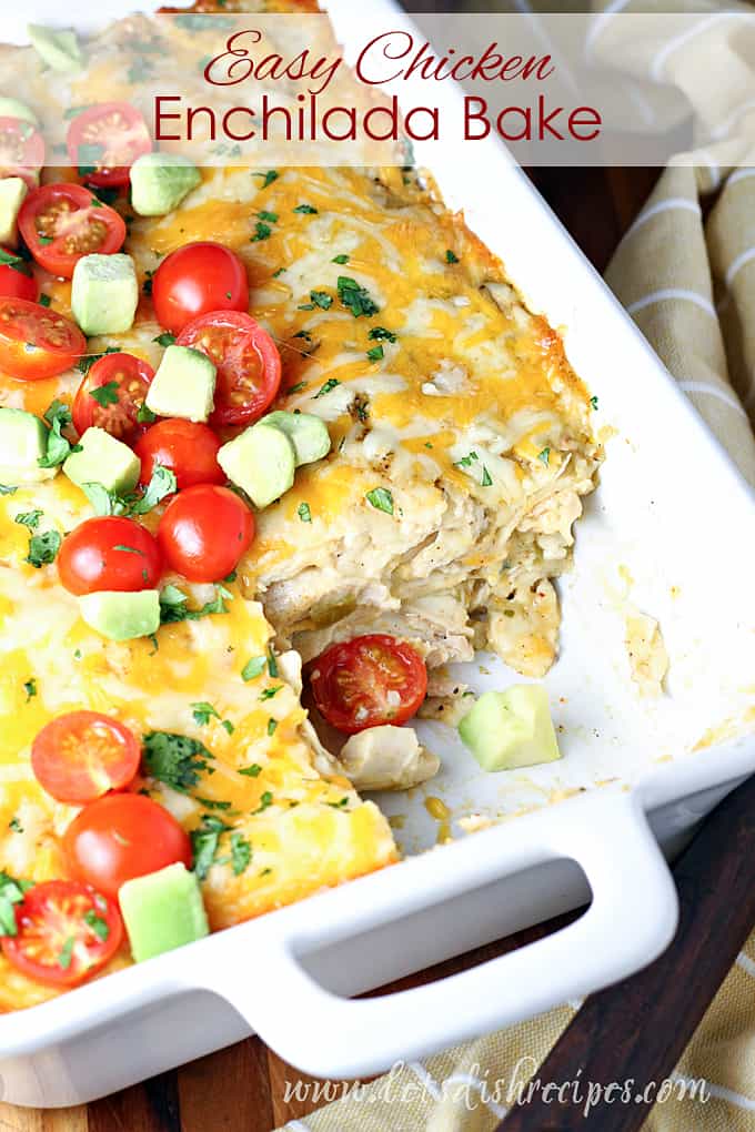 Easy Chicken Enchilada Bake