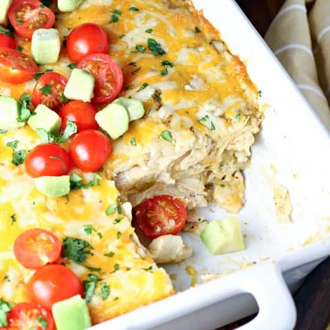 Easy Chicken Enchilada Bake feature