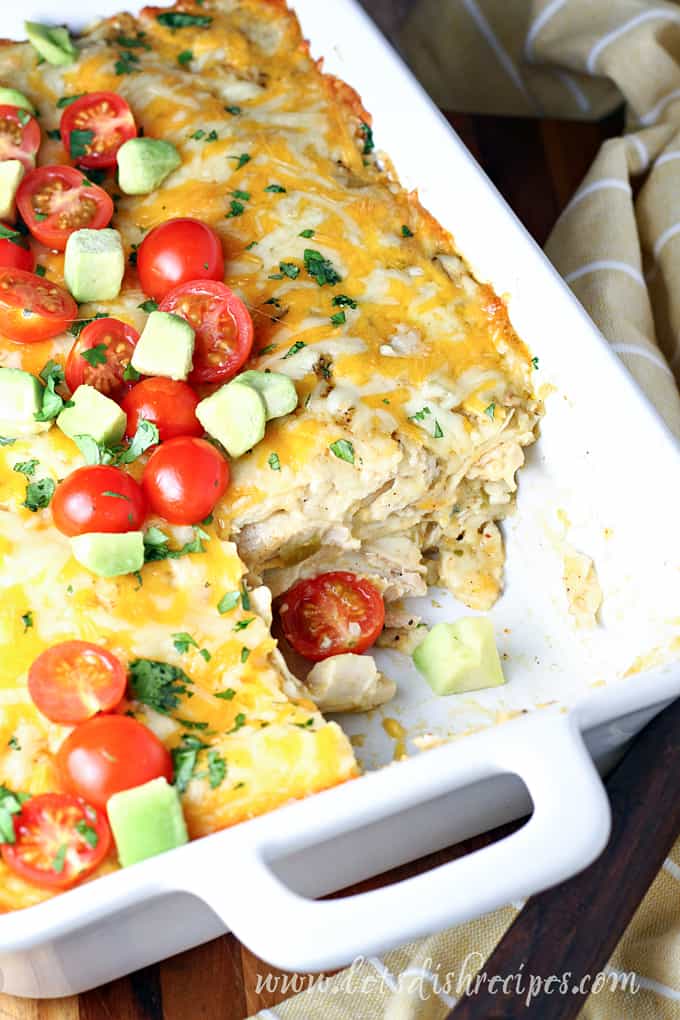 Easy Chicken Enchilada Bake