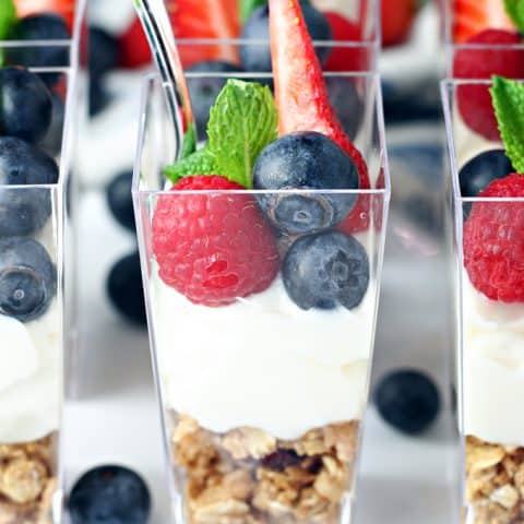 Mini Fruit and Yogurt Parfaits feature