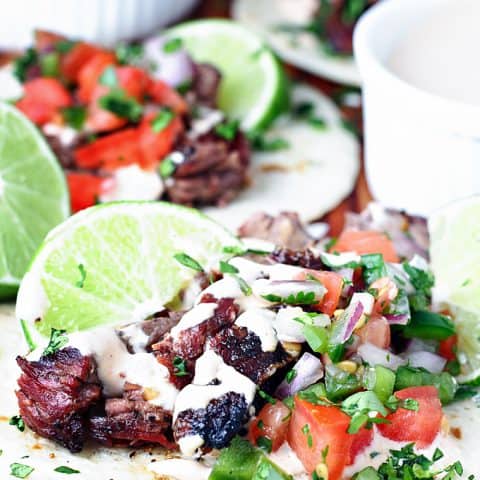 Simple Grilled Steak Tacos feature