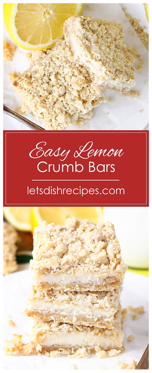 Easy Lemon Crumb Bars