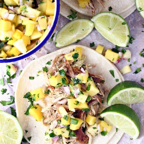 Slow Cooker Cuban Mojo Pork Tacos feature